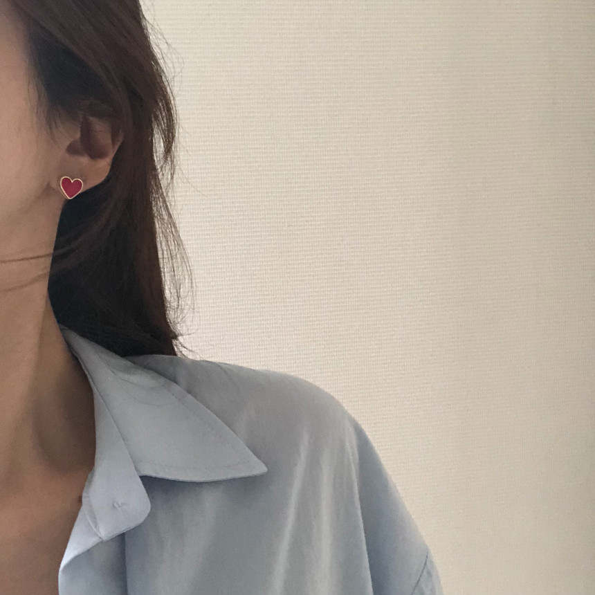 <b><p>Forever heart ring Bold sil Pl drop Unbalanced</p></b><b><p>フォーエバー ハート イヤリング ボールド シル パロップ アンバランス ハンドメイド</p></b><br /><br /><p align='center'>