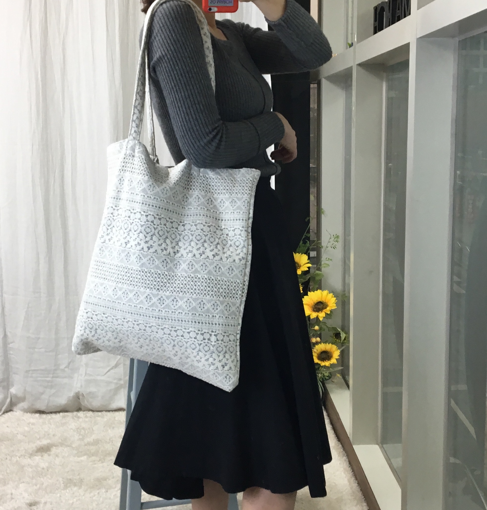 <b><p>SO MARCH Spring Race Eco Bag 3l Light Shoulder</p></b><b><p>SO MARCH春レースエコバッグ3col軽量バッグショルダーバッグ感性 레이스에코백</p></b><br /><br /><p align='center'>