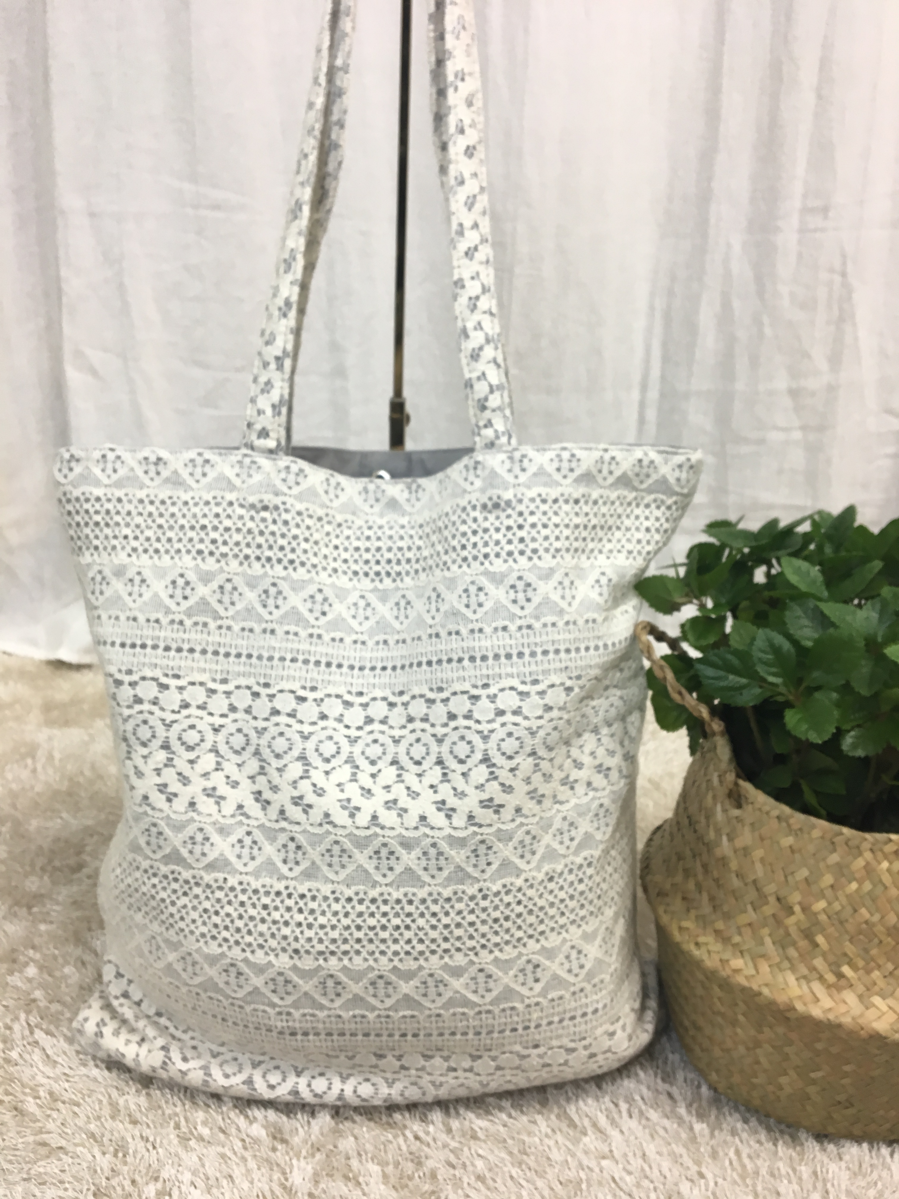 <b><p>SO MARCH Spring Race Eco Bag 3l Light Shoulder</p></b><b><p>SO MARCH春レースエコバッグ3col軽量バッグショルダーバッグ感性 레이스에코백</p></b><br /><br /><p align='center'>