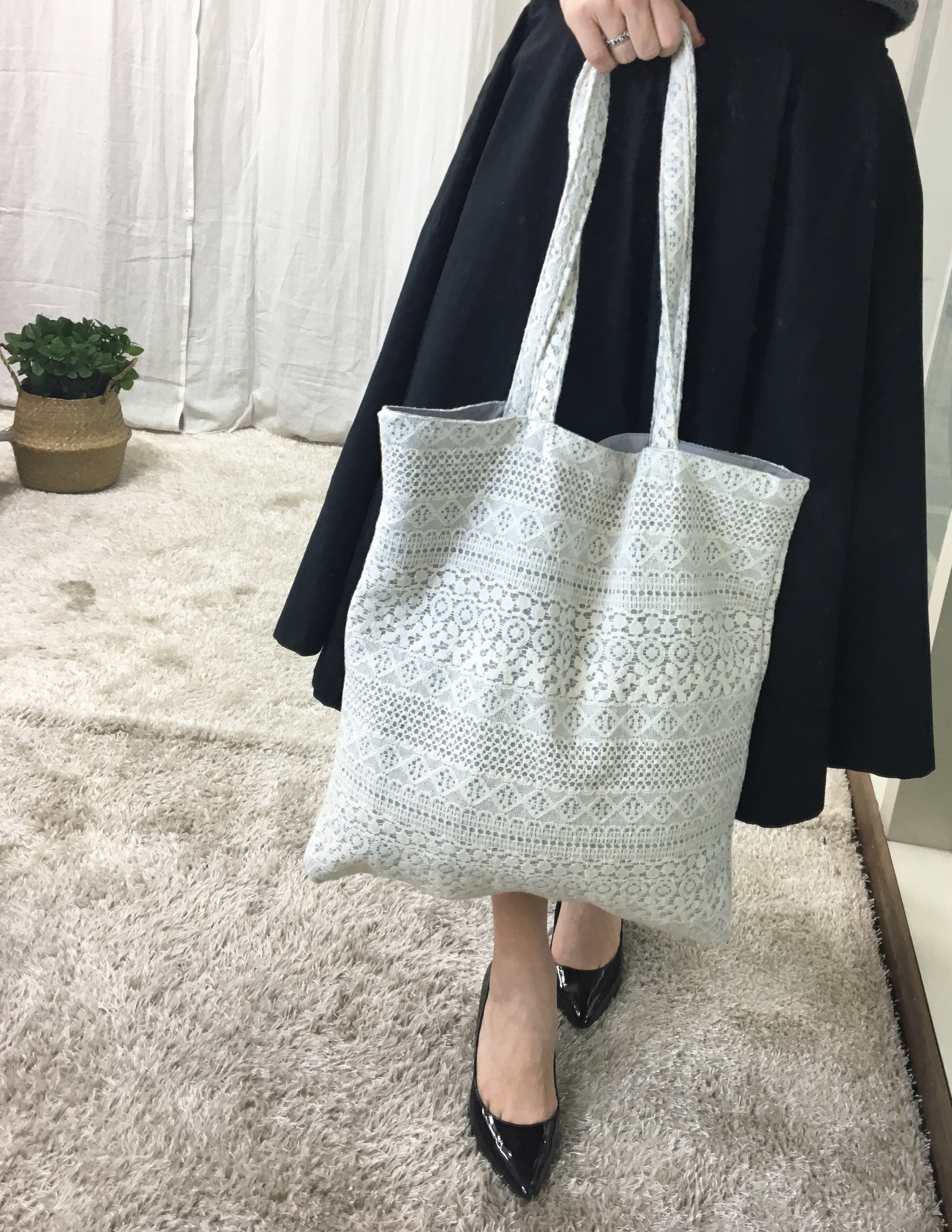 <b><p>SO MARCH Spring Race Eco Bag 3l Light Shoulder</p></b><b><p>SO MARCH春レースエコバッグ3col軽量バッグショルダーバッグ感性 레이스에코백</p></b><br /><br /><p align='center'>