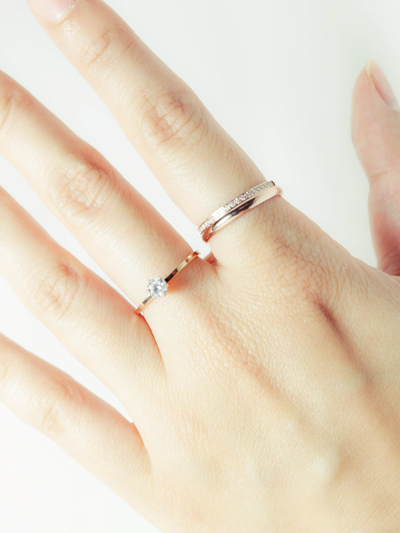 <b><p>simple bac Layering</p></b><b><p>シンプル ベーシック レイヤ リング</p></b><br /><br /><p align='center'>