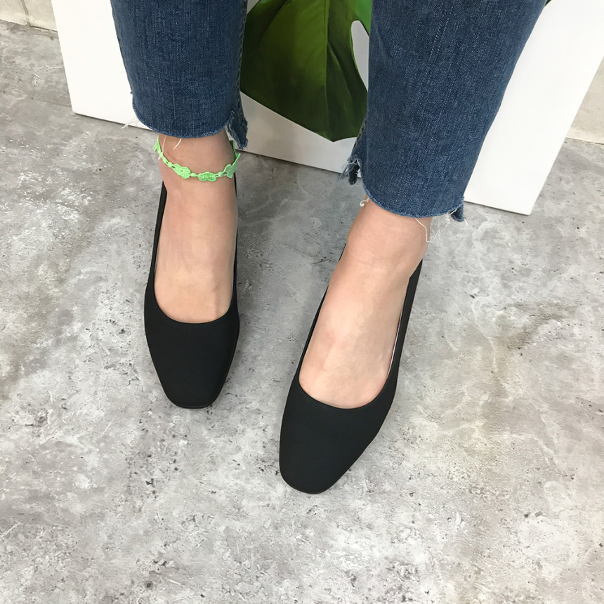 <b><p>Mourning Korean Rnd nose Middle heel pump</p></b><b><p>無排 韓国語 円形の鼻 ミドルヒール パンプス 靴 きれいな 簡単スタイル シル</p></b><br /><br /><p align='center'>