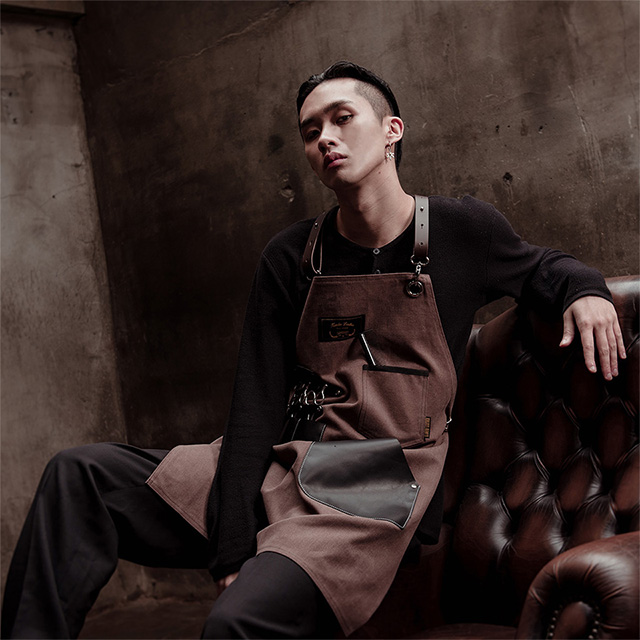 칸데오레더 하이드 코코 공방 미용실 카페 미용사 바리스타 앞치마 가죽 꽃집 앞치마