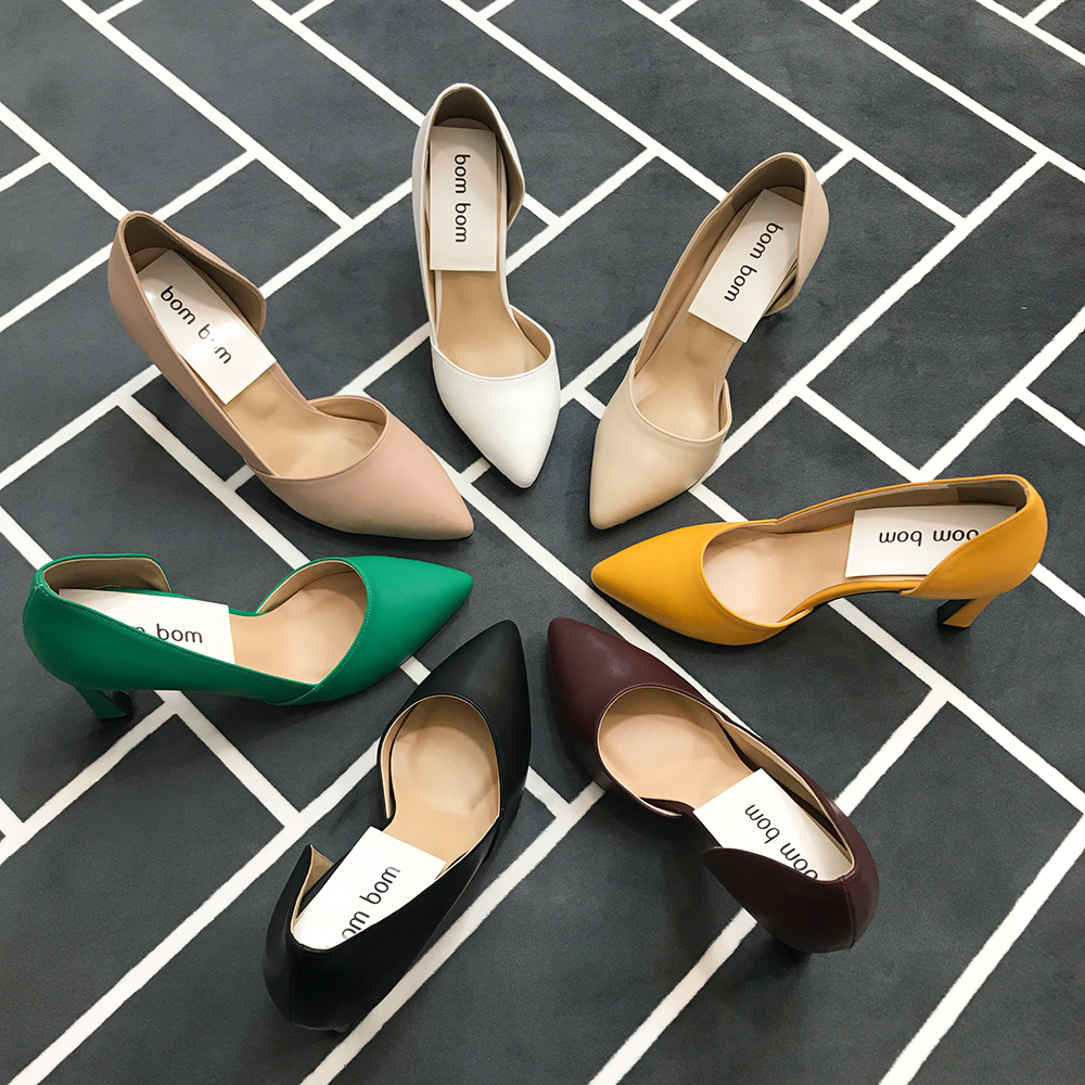 <b><p>Mourning Korean Stiletto pump high heel Good</p></b><b><p>無排 韓国語 スティレット パンプス ハイヒール ポイントサイクル良い スタイリッシュ</p></b><br /><br /><p align='center'>