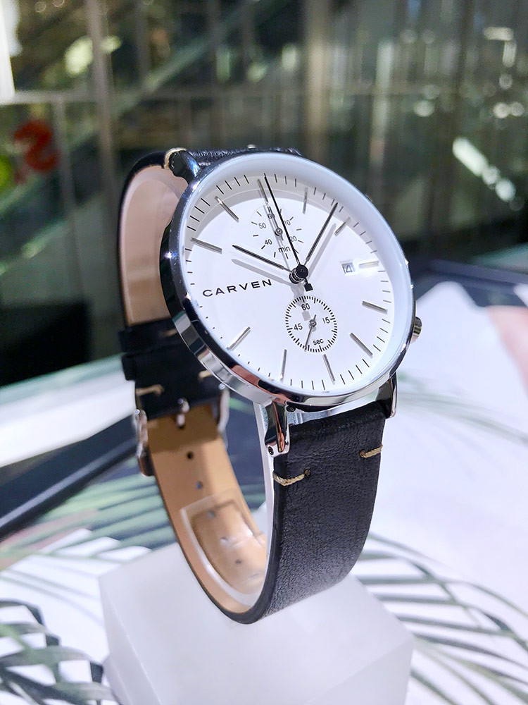 <b><p>Carvin CHRONO METER CV601-WH 18SV Men's</p></b><b><p>カルバン クロノ METER CV601-WH 18SV メンズ時計 洗練されたスタイル</p></b><br /><br /><p align='center'>