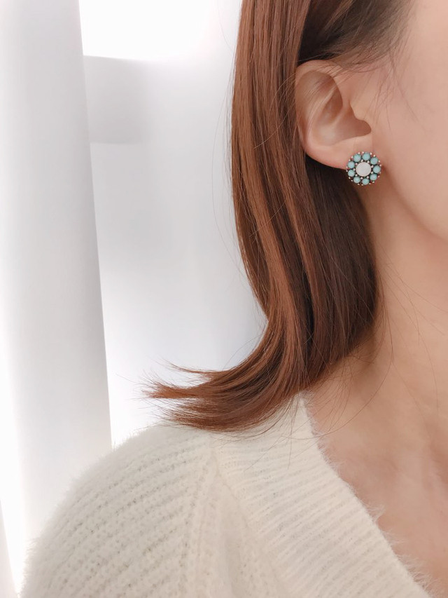 <b><p>sunflower Fr set earring Moth-Daught one</p></b><b><p>ヒマワリ 花 セット イヤリング 螺鈿 フラワー 一週間</p></b><br /><br /><p align='center'>