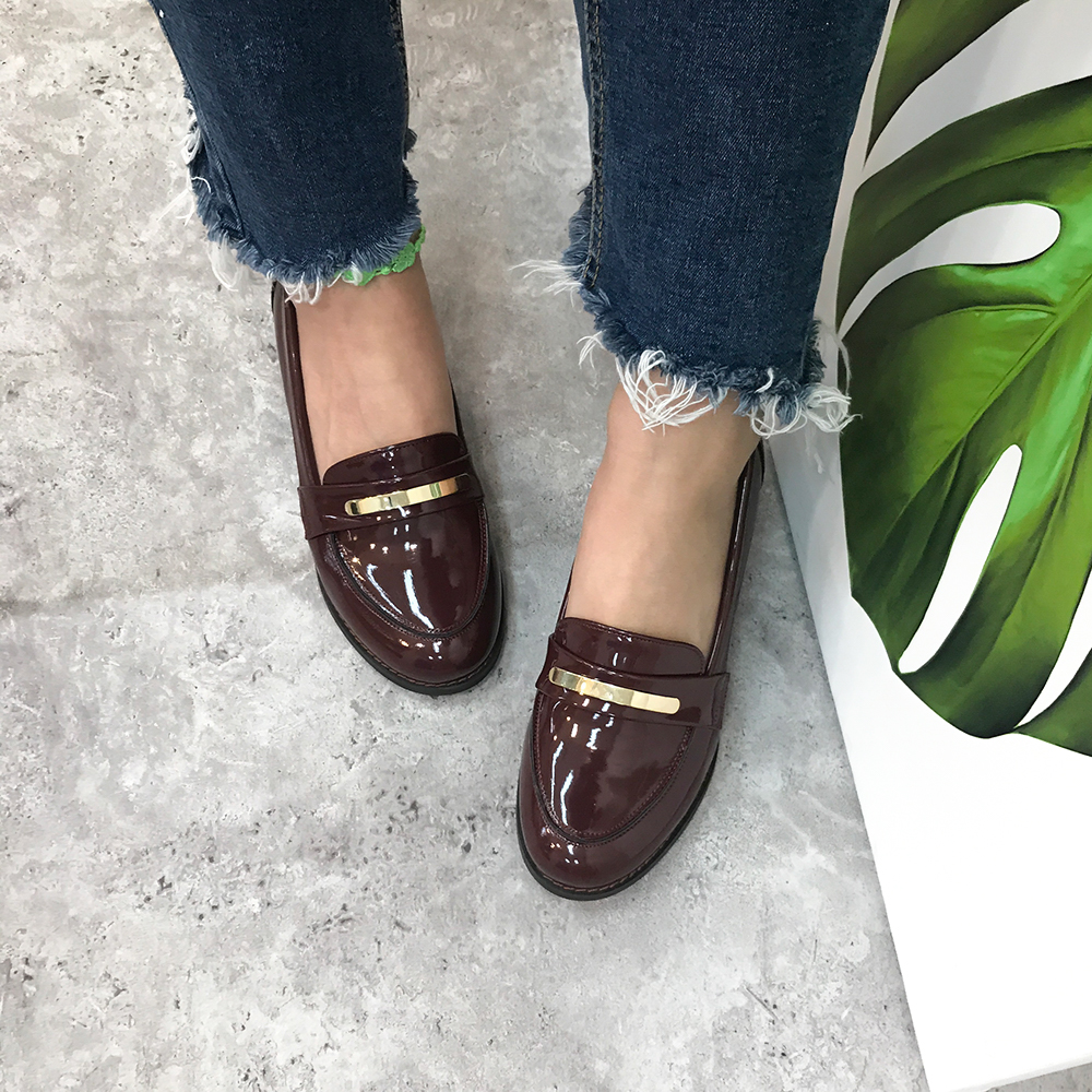 <b><p>Mourning Korean enamel Gold Height loafers</p></b><b><p>無排 韓国語 エナメル 金工 身長 ローファー かわいいスタイル 女性カジュアル</p></b><br /><br /><p align='center'>