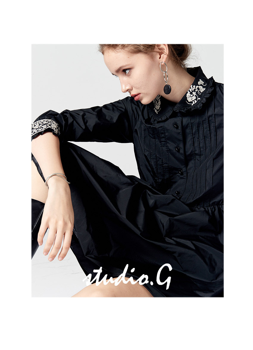 디자이너윈도 : 네이버쇼핑 [스튜디오지] tradition ambroidary frill dress