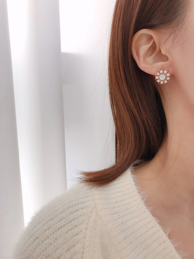 <b><p>sunflower Fr set earring Moth-Daught one</p></b><b><p>ヒマワリ 花 セット イヤリング 螺鈿 フラワー 一週間</p></b><br /><br /><p align='center'>