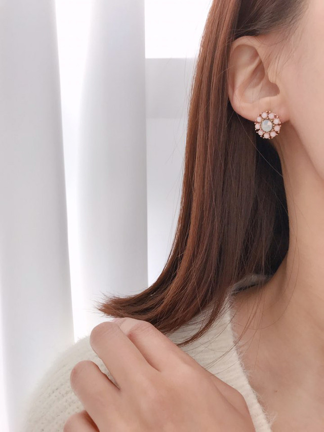 <b><p>sunflower Fr set earring Moth-Daught one</p></b><b><p>ヒマワリ 花 セット イヤリング 螺鈿 フラワー 一週間</p></b><br /><br /><p align='center'>