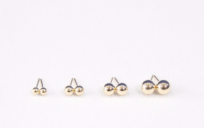 <b><p>14K Ball earrings yeow Rose Gold k shopp</p></b><b><p>14K ボールのイヤリング イエロー ズゴド kの金 kモ kデイリー</p></b><br /><br /><p align='center'>