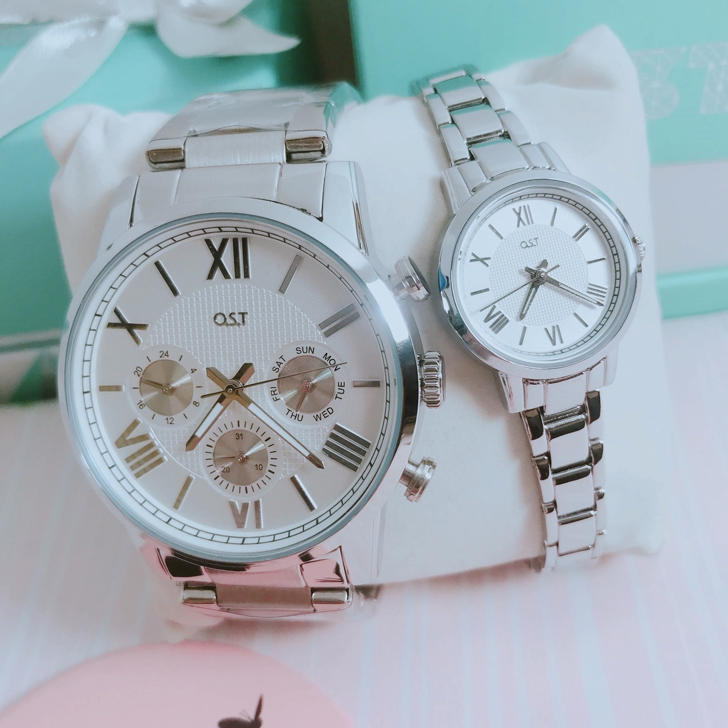 <b><p>OST Classique Couple Metal Watch lver OTC117707FSS</p></b><b><p>OSTクラスシックカップルメタル時計 シルバー OTC117707FSS 27T</p></b><br /><br /><p align='center'>