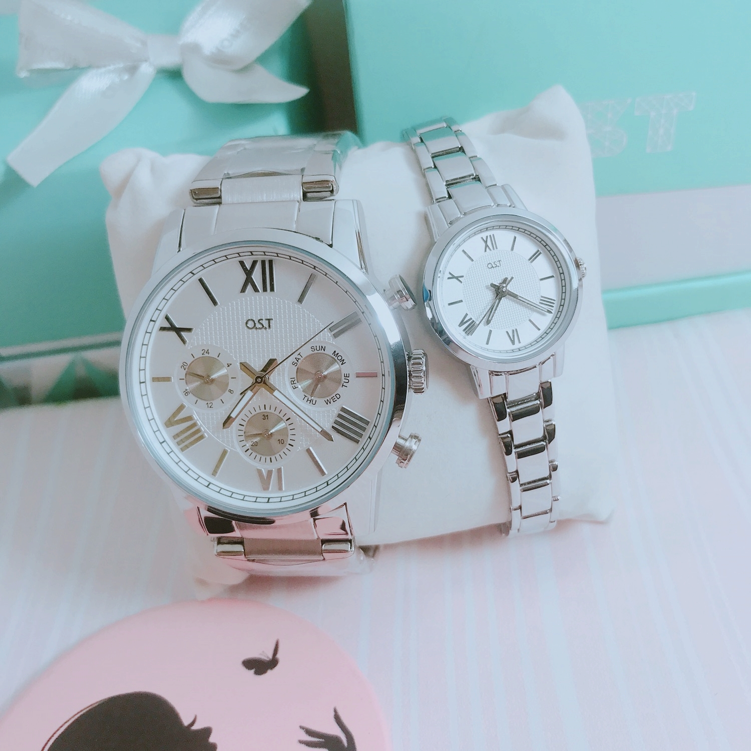 <b><p>OST Classique Couple Metal Watch lver OTC117707FSS</p></b><b><p>OSTクラスシックカップルメタル時計 シルバー OTC117707FSS 27T</p></b><br /><br /><p align='center'>