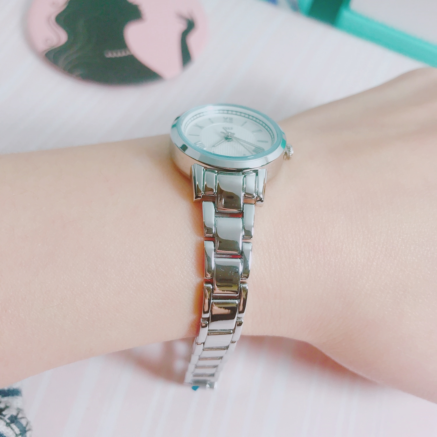 <b><p>OST Classique Couple Metal Watch lver OTC117707FSS</p></b><b><p>OSTクラスシックカップルメタル時計 シルバー OTC117707FSS 27T</p></b><br /><br /><p align='center'>