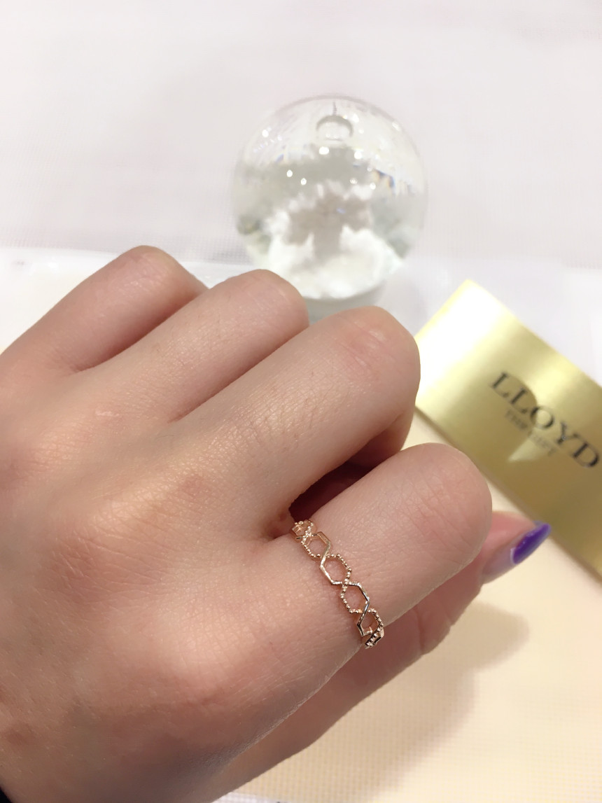 <b><p>Lloyd You and I square Gold ring LRT18004T</p></b><b><p>ロイド 君は そして 私 スクエア ゴールド リング LRT18004T 無難な</p></b><br /><br /><p align='center'>