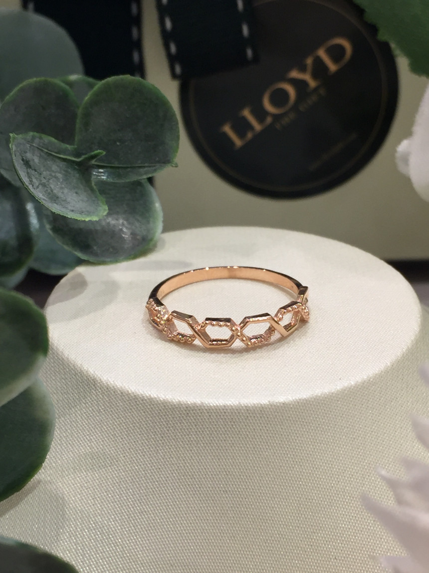 <b><p>Lloyd Hexag ring LRT18004 female 30s 14K</p></b><b><p>ロイド 六角リング LRT18004 女性 30代 14K 10k ローズゴールド</p></b><br /><br /><p align='center'>