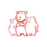 삼형제고기 스토어 로고