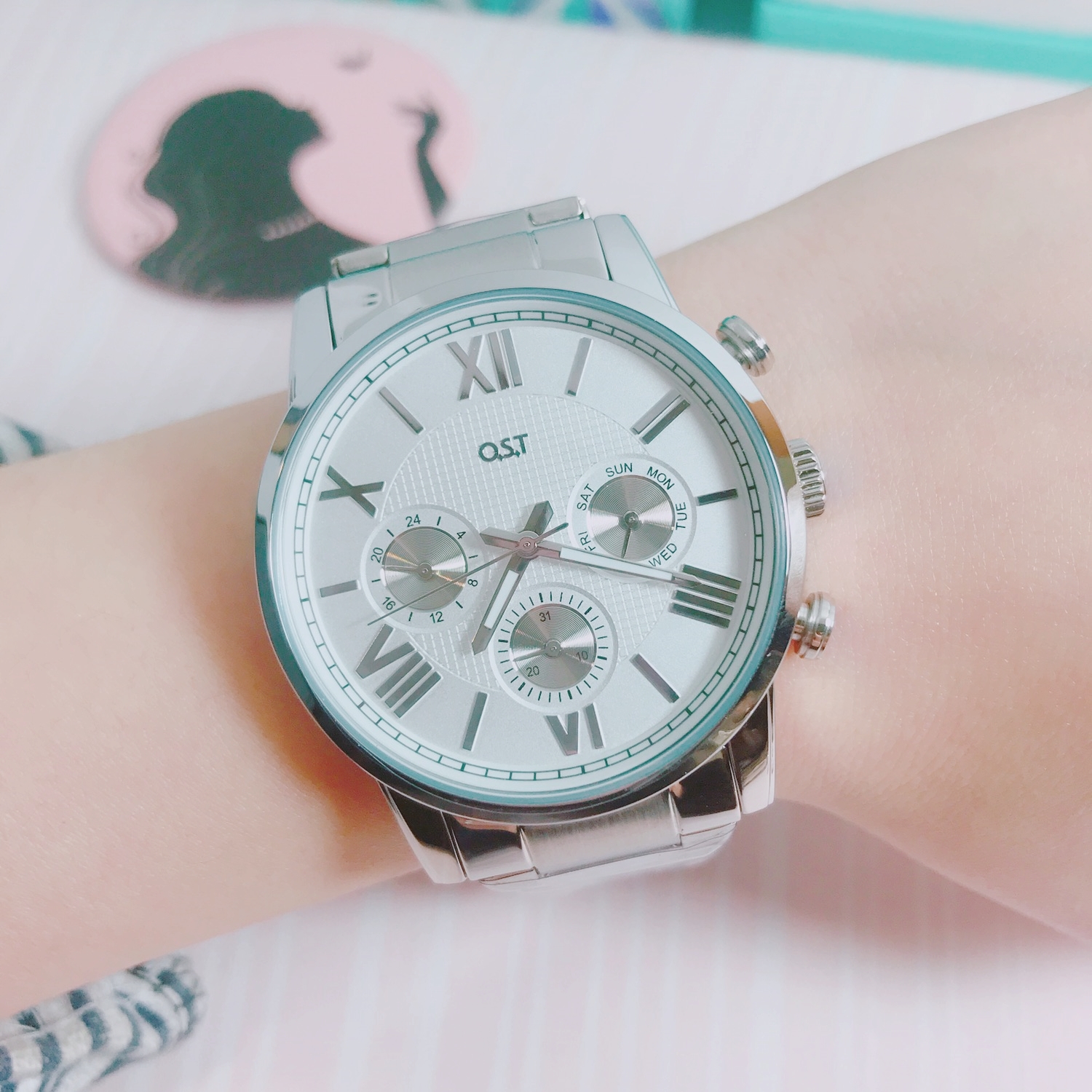 <b><p>OST Classique Couple Metal Watch lver OTC117707FSS</p></b><b><p>OSTクラスシックカップルメタル時計 シルバー OTC117707FSS 27T</p></b><br /><br /><p align='center'>