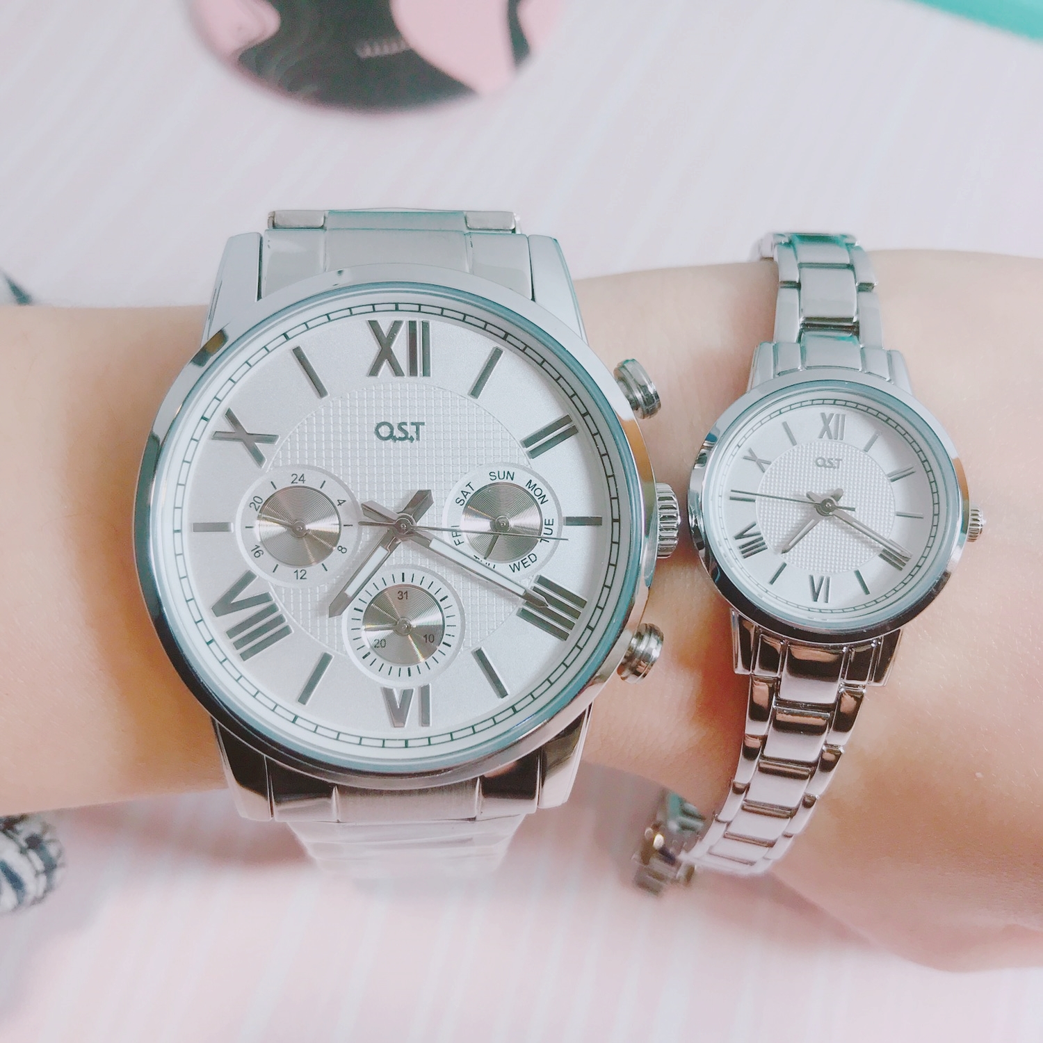 <b><p>OST Classique Couple Metal Watch lver OTC117707FSS</p></b><b><p>OSTクラスシックカップルメタル時計 シルバー OTC117707FSS 27T</p></b><br /><br /><p align='center'>