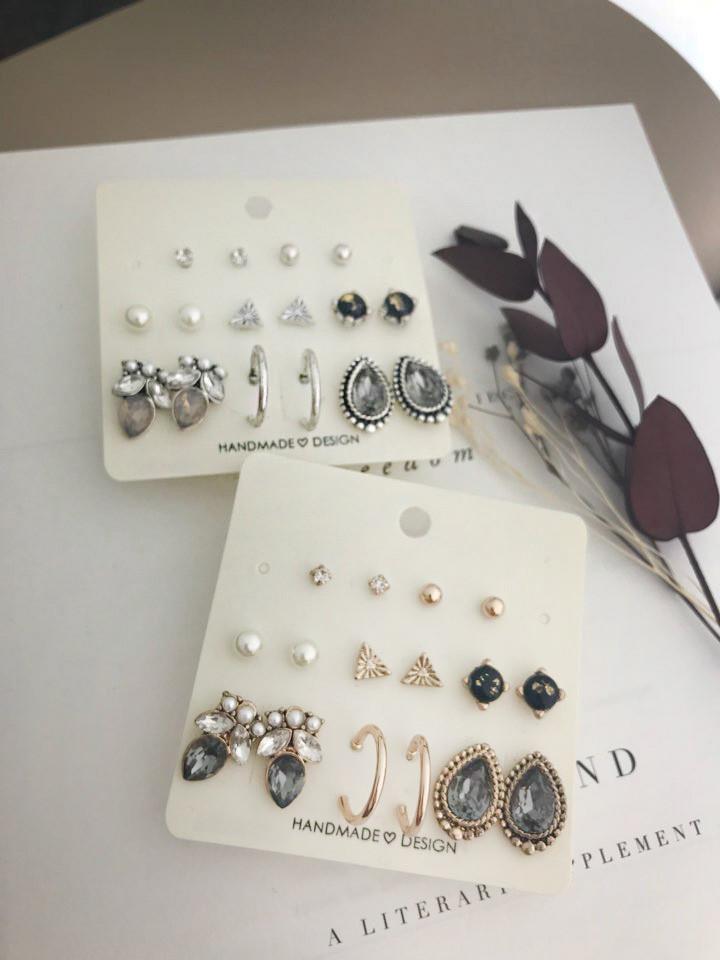 <b><p>Badgirl water drop 16 pieces set earring</p></b><b><p>バッドガール 水滴 16ピース セット イヤリング 女性 ラブリーな ブブ 無難な</p></b><br /><br /><p align='center'>