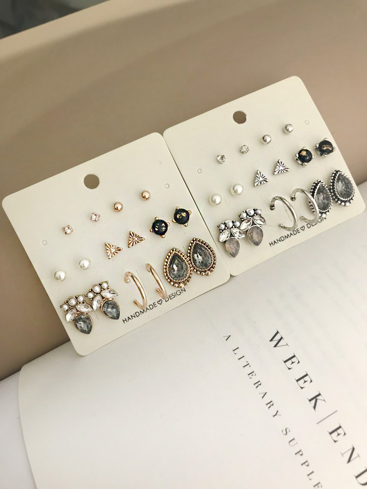 <b><p>Badgirl water drop 16 pieces set earring</p></b><b><p>バッドガール 水滴 16ピース セット イヤリング 女性 ラブリーな ブブ 無難な</p></b><br /><br /><p align='center'>