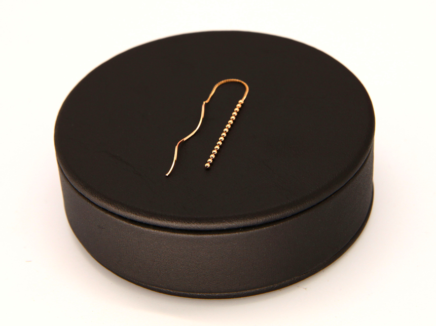 <b><p>14k rose wave Dp earring Women's gold</p></b><b><p>14k ローズ ウェーブ ドロップ イヤリング 女性の金 きれいな 整頓された K唾液</p></b><br /><br /><p align='center'>