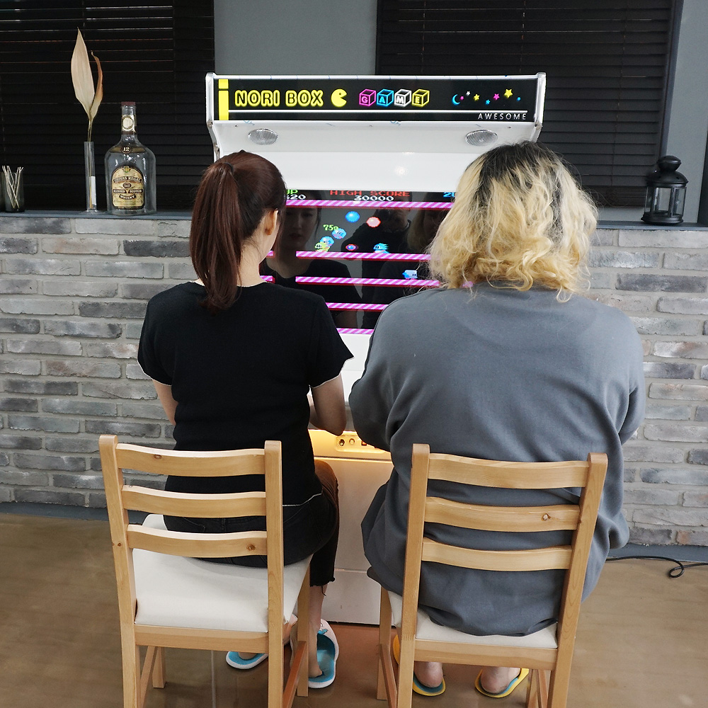 노리박스 32 스탠드형 오락실 레트로게임기 화이트 오락기 DX팩 - 상세 이미지 2