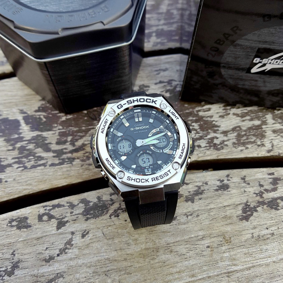 <b><p>Formal impt genuine Ji Steel Mod GST-S110</p></b><b><p>正規輸入純正 ジーショック 地スチール モデル GST-S110 00G 20L</p></b><br /><br /><p align='center'>