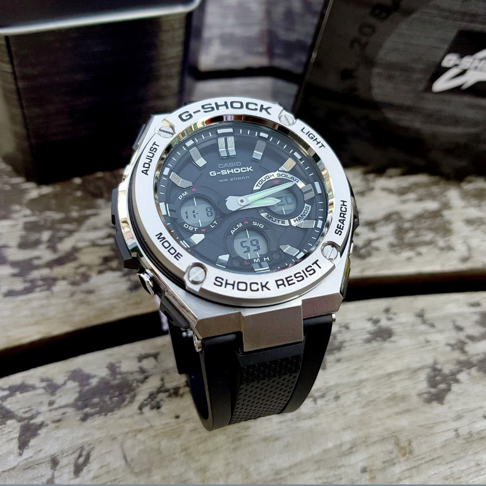 <b><p>Formal impt genuine Ji Steel Mod GST-S110</p></b><b><p>正規輸入純正 ジーショック 地スチール モデル GST-S110 00G 20L</p></b><br /><br /><p align='center'>