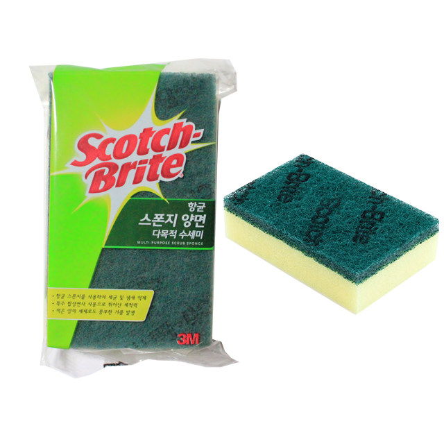 3M 양면 스폰지 수세미 SL-135 1개입 - 상품 이미지