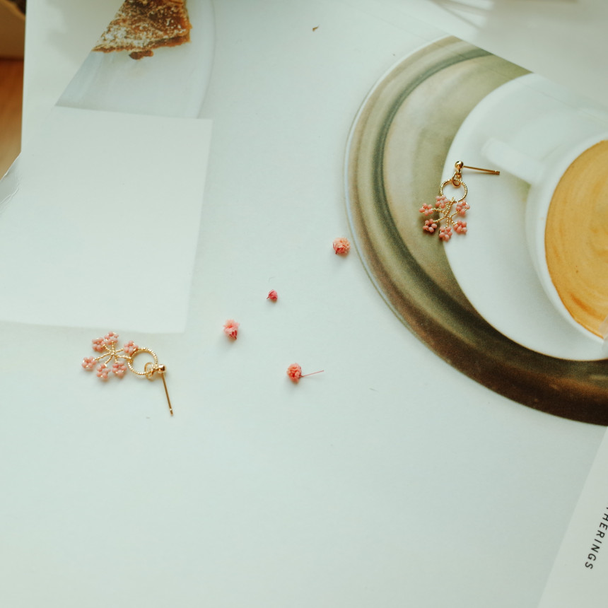 <b><p>Sore Girl Cherry Blossom eaing</p></b><b><p>ときめく 少女の 桜 イヤリング</p></b><br /><br /><p align='center'>