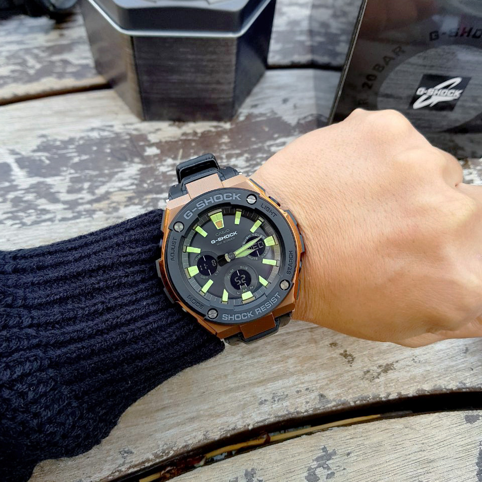 <b><p>Formal impt genuine Ji Steel Mod GST-S110</p></b><b><p>正規輸入純正 ジーショック 地スチール モデル GST-S110 00G 20L</p></b><br /><br /><p align='center'>