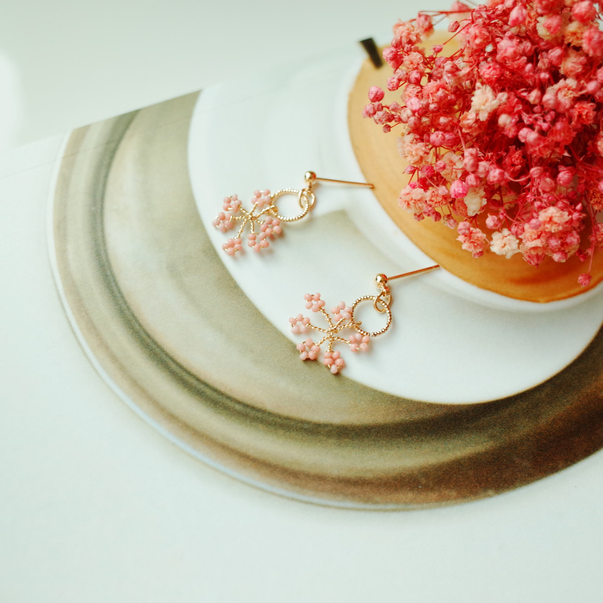 <b><p>Sore Girl Cherry Blossom eaing</p></b><b><p>ときめく 少女の 桜 イヤリング</p></b><br /><br /><p align='center'>