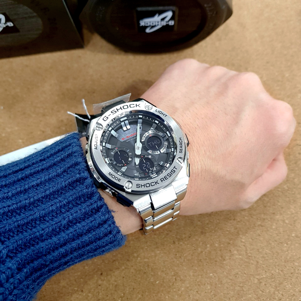 <b><p>Formal impt genuine Ji Steel Mod GST-S110</p></b><b><p>正規輸入純正 ジーショック 地スチール モデル GST-S110 00G 20L</p></b><br /><br /><p align='center'>