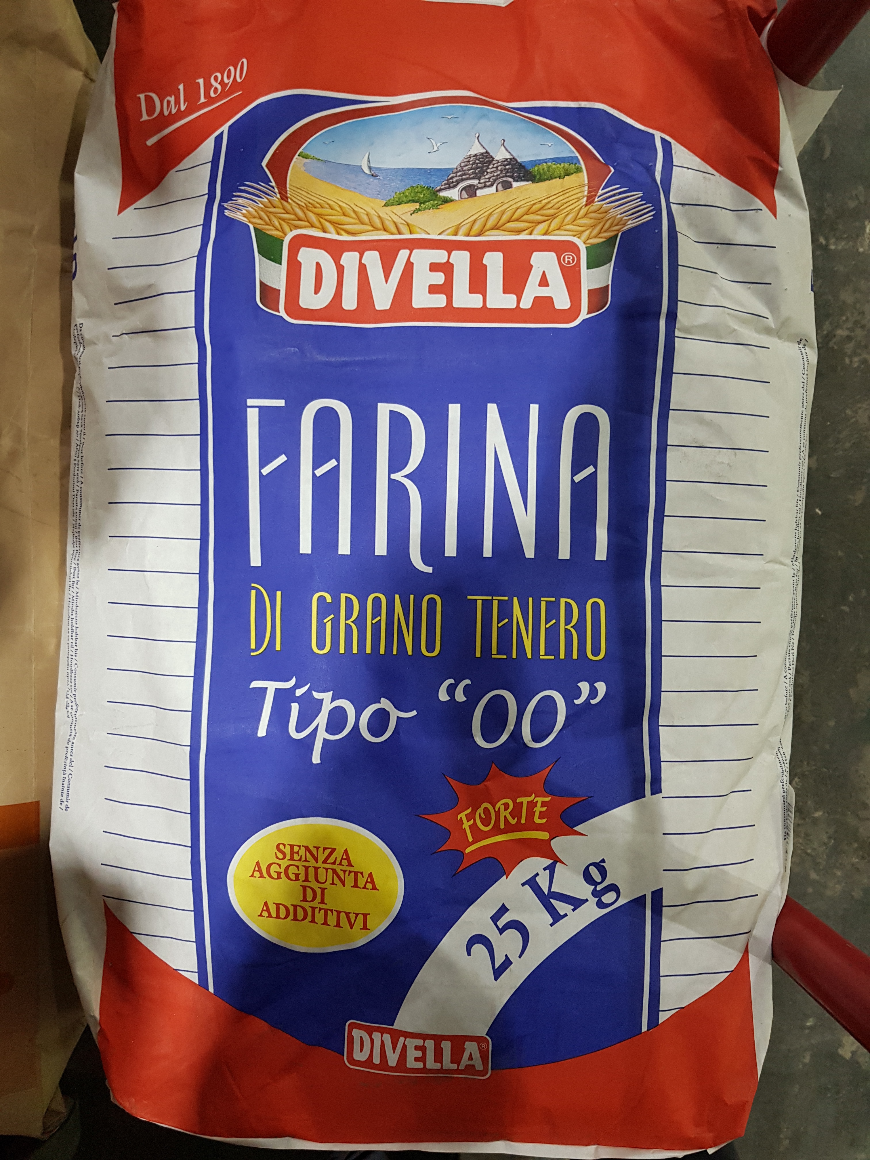 파리나 25kg 디벨라 밀가루 FARINA 이태리 밀가루 대용량 전분 포대