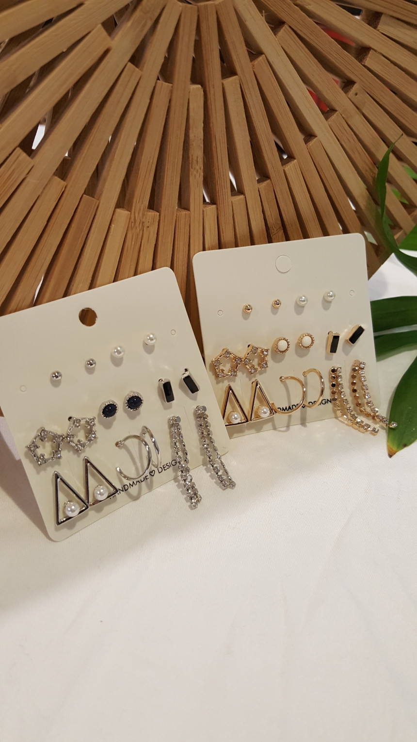 <b><p>Mono daily dern 16 pieces earring set 03</p></b><b><p>モノ デイリー モダン 16ピース イヤリング セット 03</p></b><br /><br /><p align='center'>