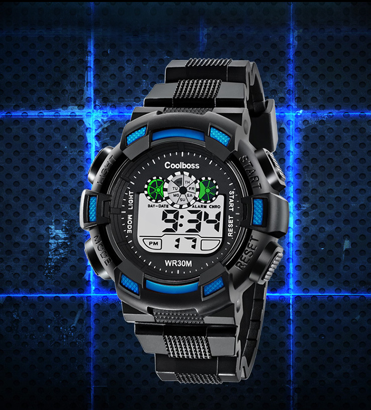 <b><p>student Electronic wri clock alarm Stop watch</p></b><b><p>学生 電子 手首 時計 アラーム ストップウォッチ LEDライト スポーツ 防水</p></b><br /><br /><p align='center'>