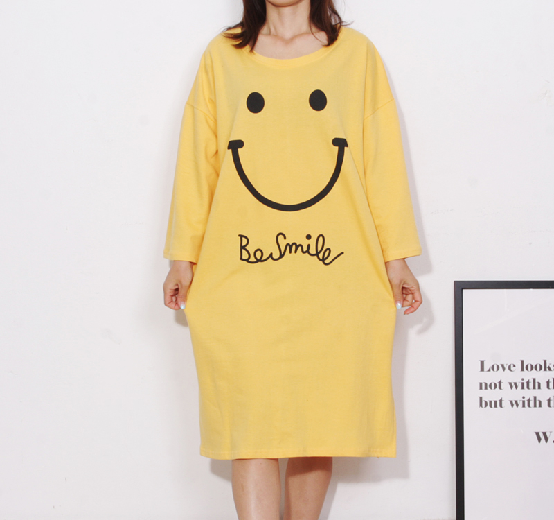 <b><p>pajamas one piece Homeware smile Fa</p></b><b><p>パジャマ ワンピース ホームウェア スマイル 純綿</p></b><br /><br /><p align='center'>