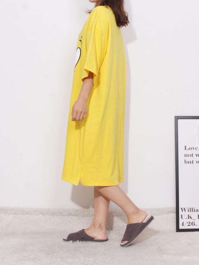 <b><p>pajamas one piece Homeware smile Fa</p></b><b><p>パジャマ ワンピース ホームウェア スマイル 純綿</p></b><br /><br /><p align='center'>