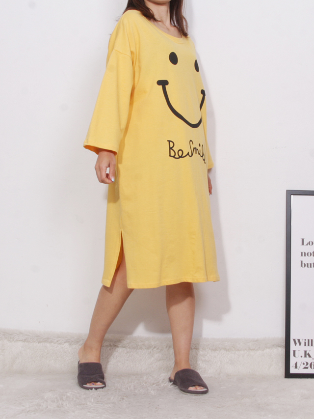 <b><p>pajamas one piece Homeware smile Fa</p></b><b><p>パジャマ ワンピース ホームウェア スマイル 純綿</p></b><br /><br /><p align='center'>