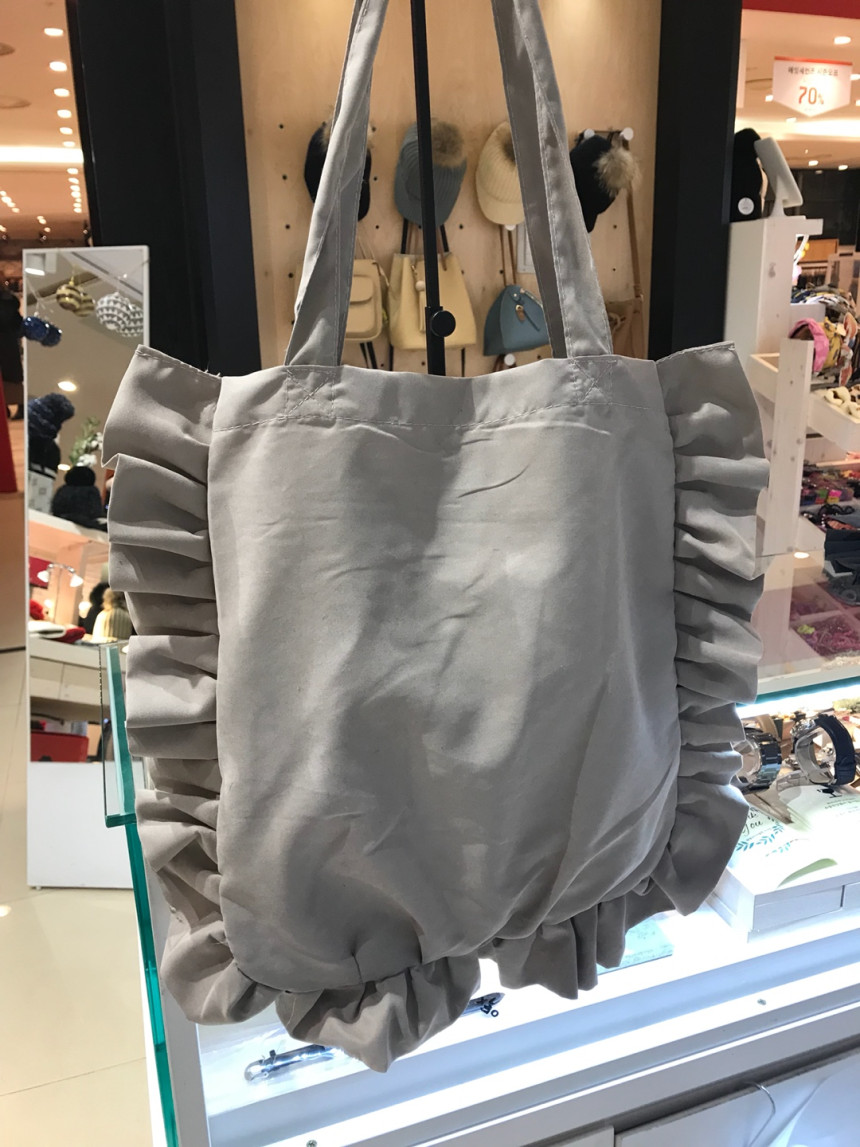 <b><p>Harajuku ruffle eco bag HJ18HB0131 Daily</p></b><b><p>原宿フリルエコバッグHJ18HB0131デイリー愛らしい女性可愛らしい 데일리에코백</p></b><br /><br /><p align='center'>