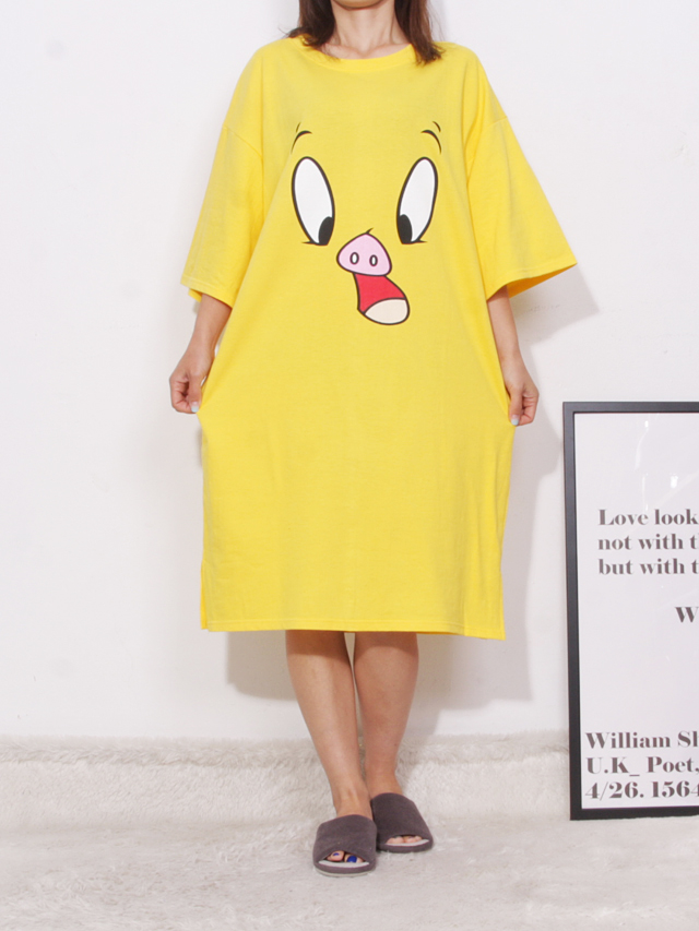 <b><p>pajamas one piece Homeware smile Fa</p></b><b><p>パジャマ ワンピース ホームウェア スマイル 純綿</p></b><br /><br /><p align='center'>