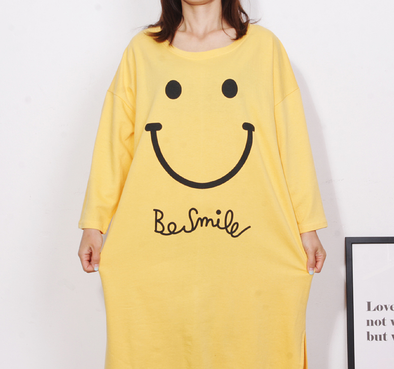 <b><p>pajamas one piece Homeware smile Fa</p></b><b><p>パジャマ ワンピース ホームウェア スマイル 純綿</p></b><br /><br /><p align='center'>