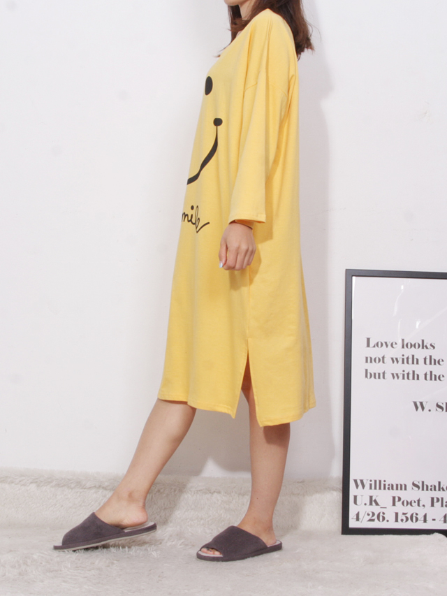 <b><p>pajamas one piece Homeware smile Fa</p></b><b><p>パジャマ ワンピース ホームウェア スマイル 純綿</p></b><br /><br /><p align='center'>