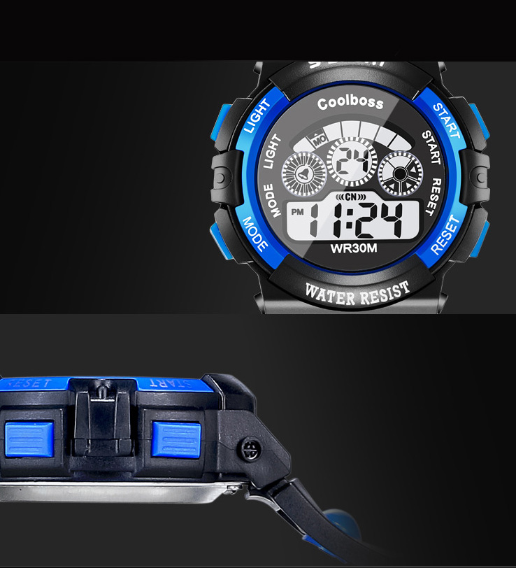 <b><p>student Electronic wri clock alarm Stop watch</p></b><b><p>学生 電子 手首 時計 アラーム ストップウォッチ LEDライト スポーツ 防水</p></b><br /><br /><p align='center'>