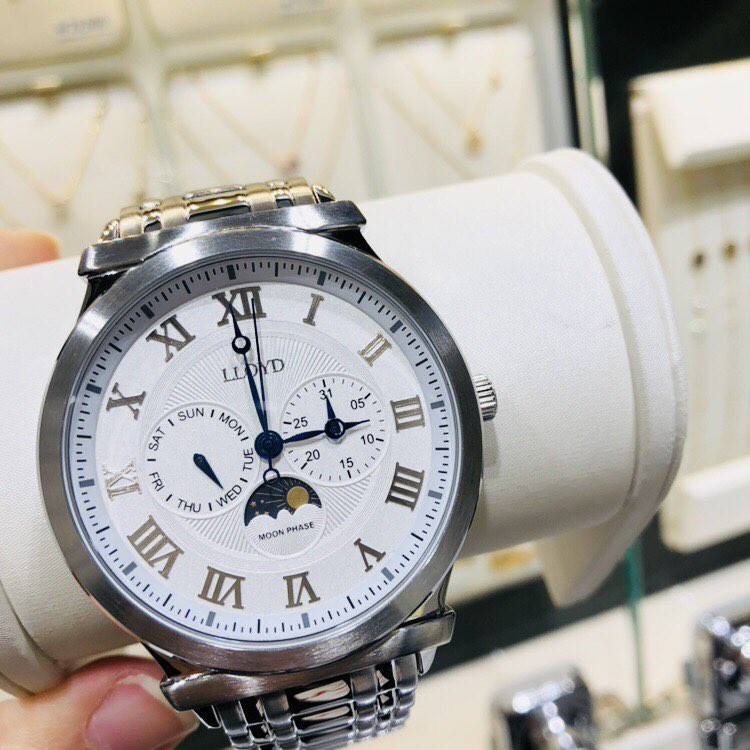 <b><p>Lloyd Moon Phase Full Ste couple metal cck</p></b><b><p>ロイド ムーンフェイズ フルスト カップル メタル 時計</p></b><br /><br /><p align='center'>