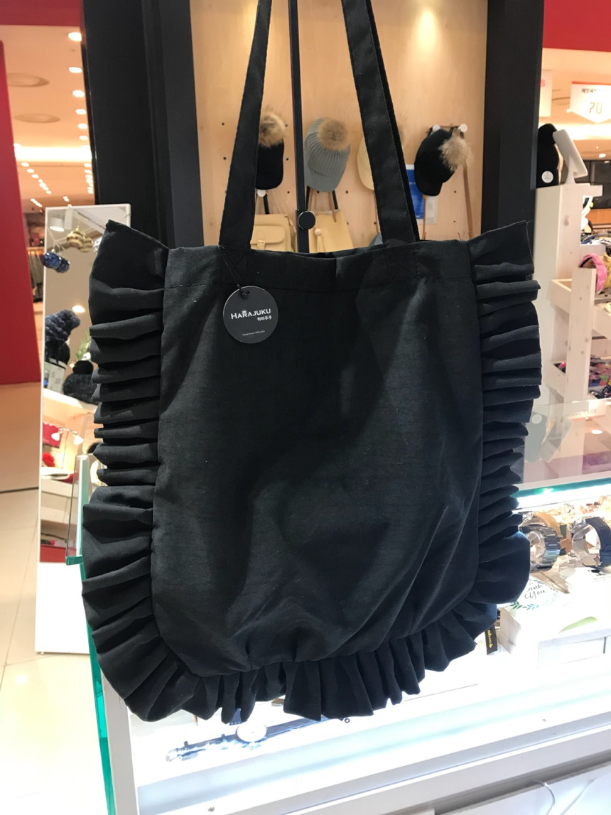 <b><p>Harajuku ruffle eco bag HJ18HB0131 Daily</p></b><b><p>原宿フリルエコバッグHJ18HB0131デイリー愛らしい女性可愛らしい 데일리에코백</p></b><br /><br /><p align='center'>