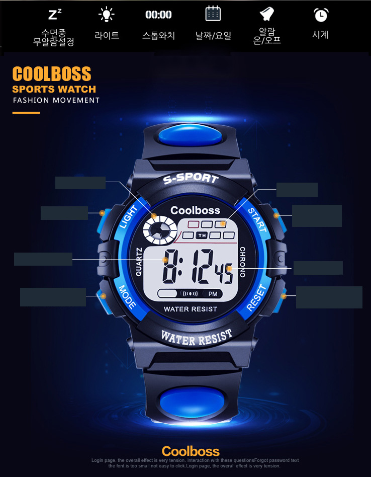 <b><p>student Electronic wri clock alarm Stop watch</p></b><b><p>学生 電子 手首 時計 アラーム ストップウォッチ LEDライト スポーツ 防水</p></b><br /><br /><p align='center'>