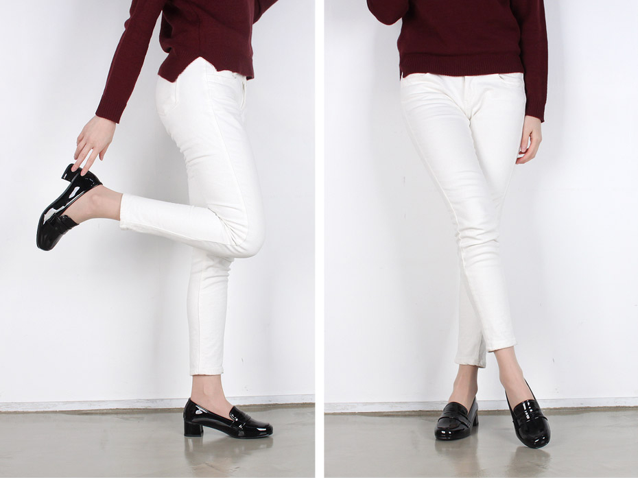 <b><p>Korean Middle Hill enamel day basic Fema</p></b><b><p>韓国語 ミドルヒール エナメル デイリー ベーシック 女性ローファー 足やすい 軽い</p></b><br /><br /><p align='center'>