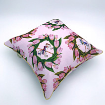 [JUNGHEEN masion] 메리고라운드 컬렉션-패셔너블 쿠션커버 -핑크 Merry-Go-Round collection-cushion cover-Pink
